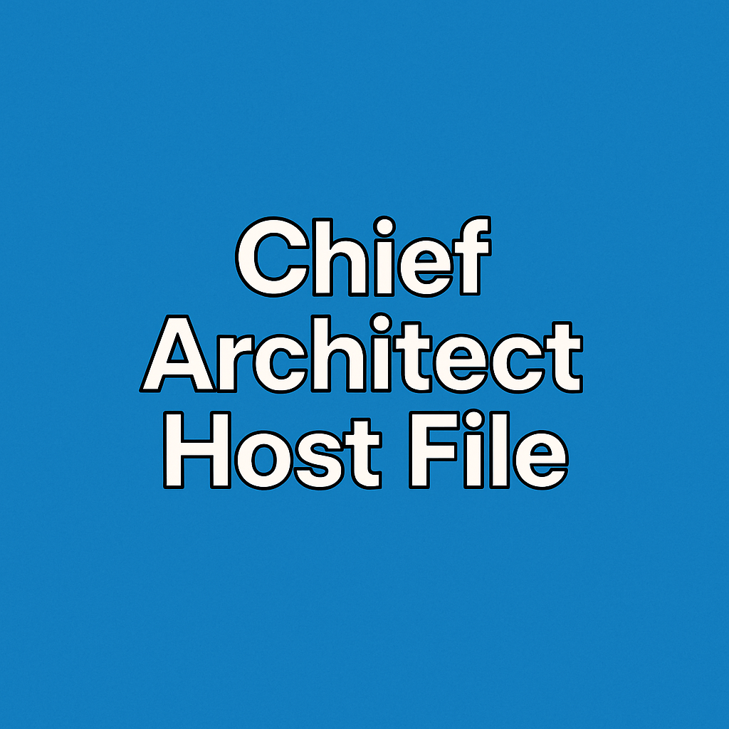 Chief Architect Host File