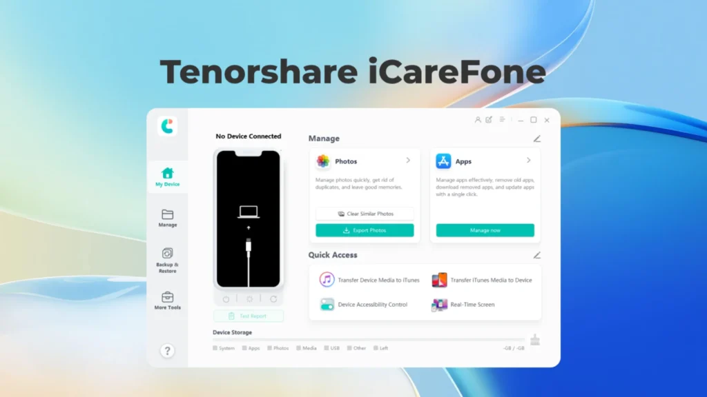 Tenorshare iCareFone 9.0.2.7 Serial Crack Download – Free Full Version